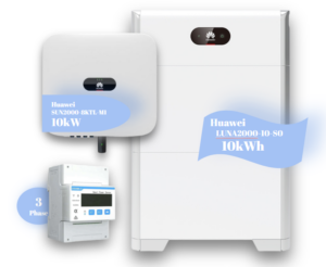 Huawei Υβριδικό Φωτοβολταϊκό Σύστημα 10kW με Μπαταρία 10kWh (SUN2000-10KTL-M1 + LUNA2000-10-S0)