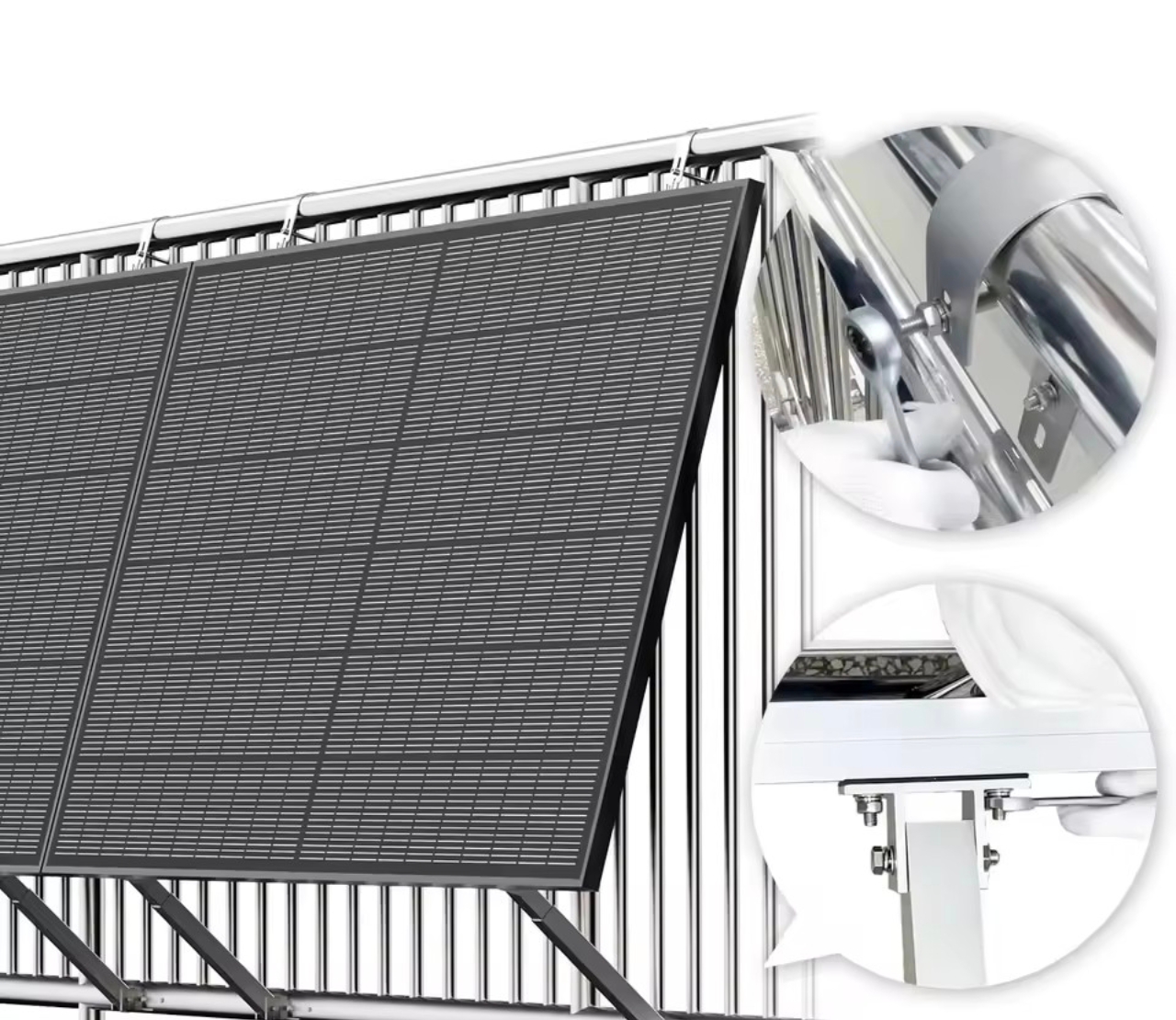 Balcony Solar Kit 800W – Hoymiles HMS-800-2T + 2x JA Solar 460W Bifacial Black (920Wp) - Image 7